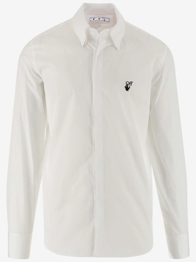 Shop Off-white Shirts In Bianco