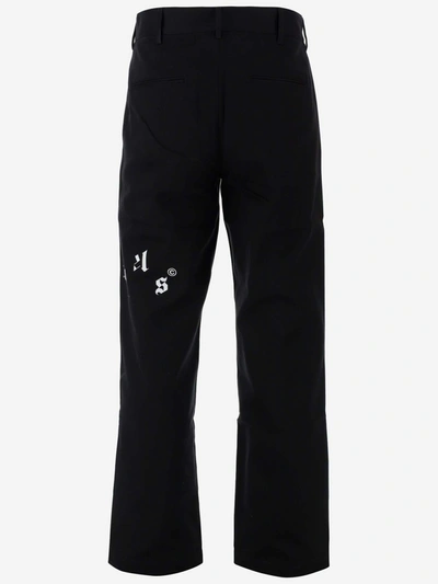 Shop Palm Angels Trousers In Nero