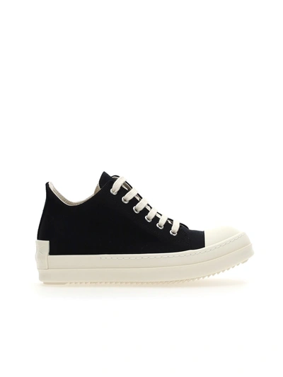 Shop Rick Owens Drkshdw Sneakers In Black/milk/milk