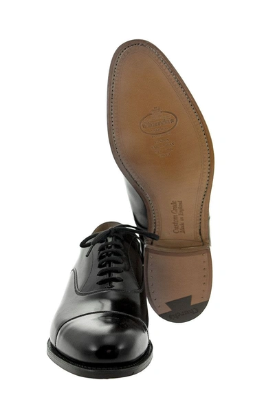 Shop Church's Dubai - Oxford In Black Brushed Calf Leather