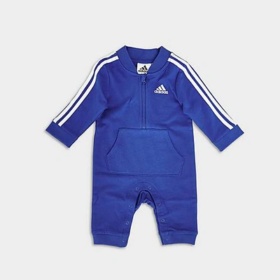 Adidas Originals Babies' Adidas Infant Badge Of Sport Track Suit Coverall  Onesie In Blue/white | ModeSens