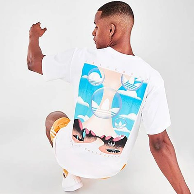 Adidas Originals Summer Linear Box T-shirt In White
