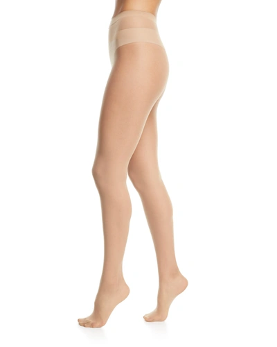 Shop Wolford Individual 10 Pantyhose In Cosmetic