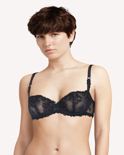 Buy Chantelle Champs Elysees Lace Demi Bra - Slate Grey Multic At