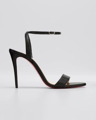 Shop Christian Louboutin Loubigirl Ankle-strap Red Sole Sandals In Black