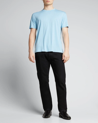 Shop Tom Ford Sky Short-sleeve Jersey T-shirt In Lt Blu Sld