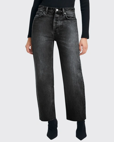 Shop Ksubi Brooklyn Straight-leg Jeans In Black