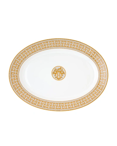 Pre-owned Herm S Mosaique Au 24 Large Oval Platter