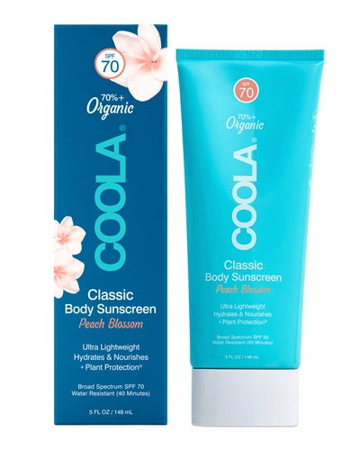 Shop Coola 5 Oz. Classic Body Organic Sunscreen Lotion Spf 70 - Peach Blossom