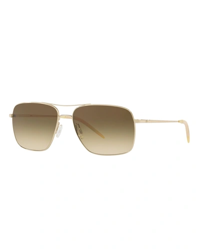Shop Oliver Peoples Clifton Photochromic Sunglasses, Gold