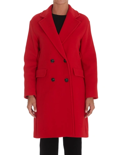 Shop Pinko Coat In Red