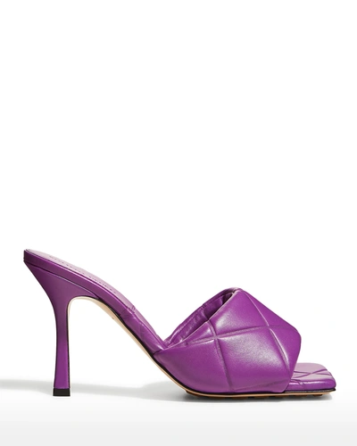 Shop Bottega Veneta The Rubber Lido High-heel Sandals In Gumdrop