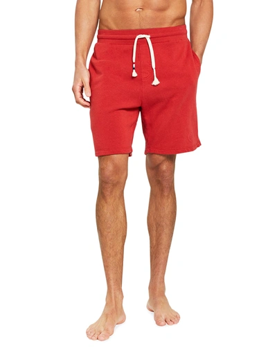 Shop Sol Angeles Men's Waves Solid Drawstring Shorts In Crimson