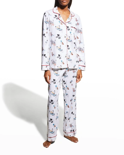 Shop Bedhead Pajamas Novelty Long-sleeve Pajama Set In Golden State