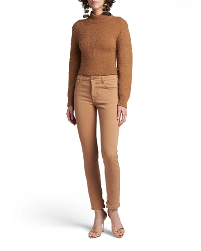 Shop Tom Ford Turtleneck Mohair Sweater In Mustard