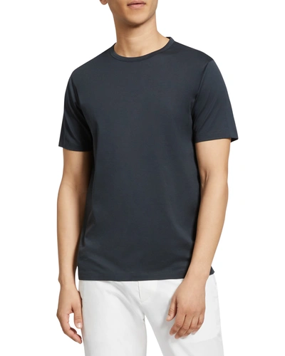 Shop Theory Men's Precise Luxe Cotton Short-sleeve Tee In Trooper