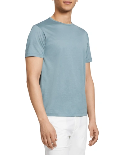 Shop Theory Men's Precise Luxe Cotton Short-sleeve Tee In Seamoss