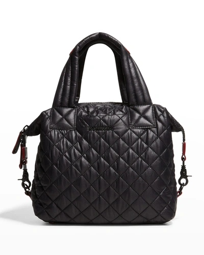 Mz Wallace Sutton Deluxe Small Quilted Nylon Tote Bag, Black
