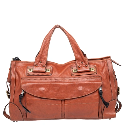 Pre-owned Chloé Brown Leather Tracy Satchel