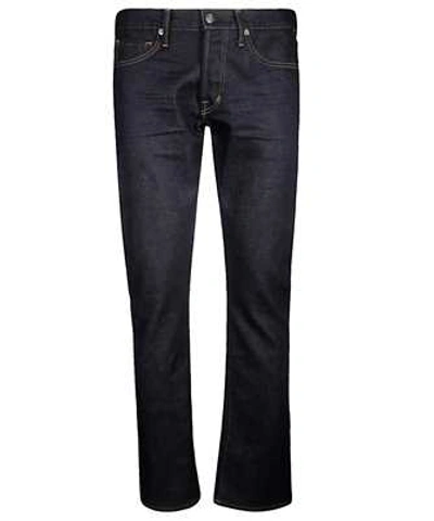 Shop Tom Ford Slim Fit Stretch Japanese Selvedge Jeans In Blue