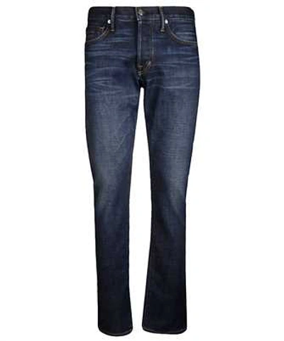 Shop Tom Ford Slim Fit Stretch Japanese Selvedge Jeans In Blue