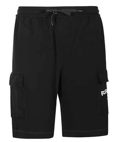 Shop Burberry Branded Cargo Pockets Shorts In Black