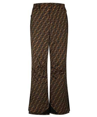 Shop Fendi Amor Ski Trousers In Brown
