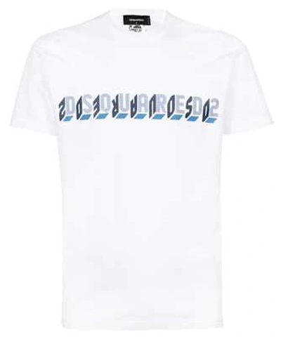 Shop Dsquared2 D2 Mirror T-shirt In White