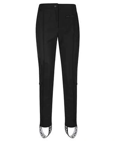 Shop Fendi Side Logo Trousers In Black