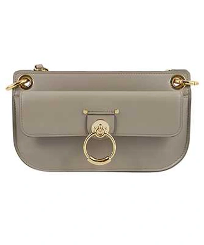 Shop Chloé Tess Cross-body Bag In Grey