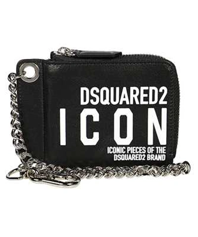 Shop Dsquared2 Chain Wallet In Black