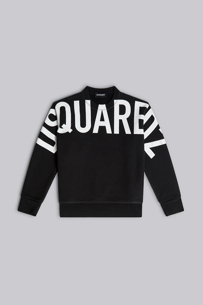 Shop Dsquared2 Kids Sweatshirt In Black