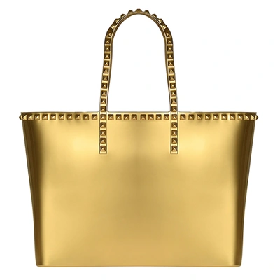 Shop Carmen Sol Angelica Large Tote In Gold