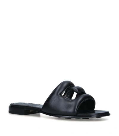 Shop Givenchy Leather G Sandals In Black