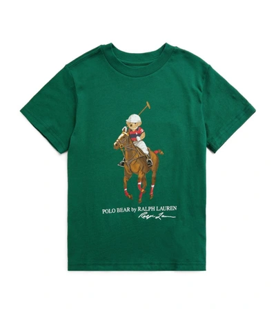 Shop Ralph Lauren Polo Bear T-shirt (2-4 Years) In Green