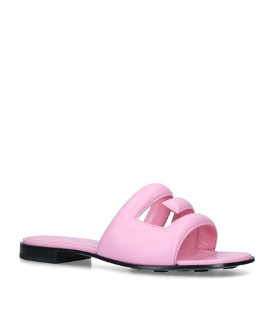 Shop Givenchy Leather G Sandals In Pink