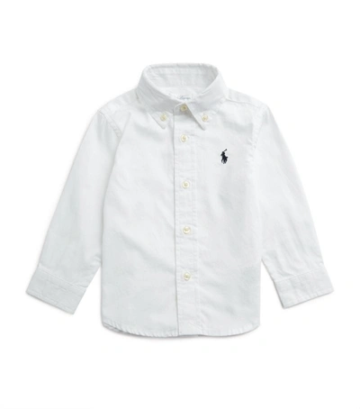 Shop Ralph Lauren Blake Oxford Shirt (9-24 Months) In White