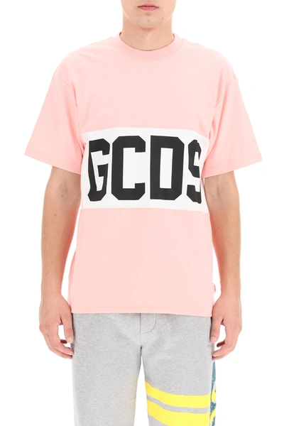 Shop Gcds T-shirt With Logo Band In Mixed Colours