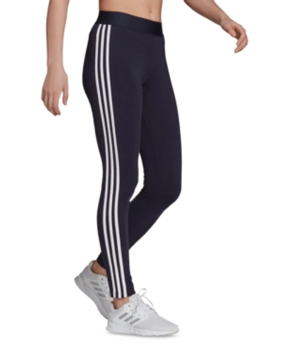 Shop Adidas Originals Adidas Women's 3-stripe Classic Leggings In Navy