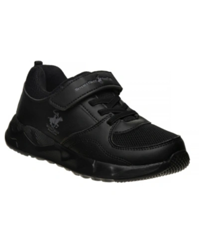 Shop Beverly Hills Polo Club Little Boys Alternate Closure Sneakers In Black