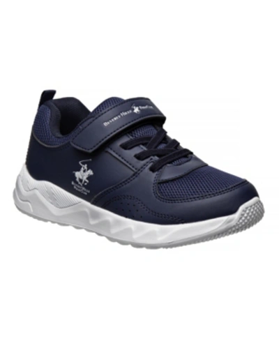 Shop Beverly Hills Polo Club Little Boys Alternate Closure Sneakers In Navy