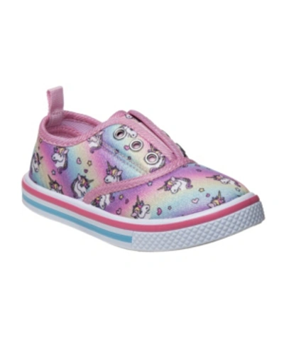 Shop Laura Ashley Toddler Girls Casual Sneakers In Pink Multi