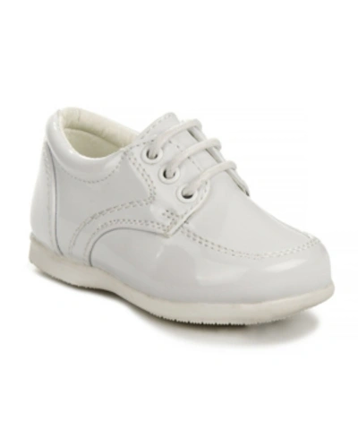 Shop Josmo Baby Boys Laces Dress Shoes In White Patent
