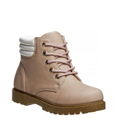 Shop Rugged Bear Big Girls Lace-up Casual Boots In Pink