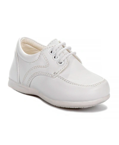 Shop Josmo Baby Boys Laces Dress Shoes In White Full Woven