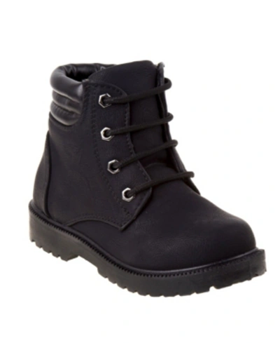 Rugged Bear Toddler Girls Lace-up Casual Boots In Black
