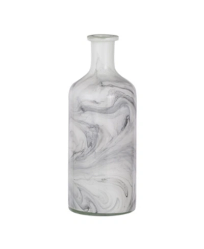Ab Home Svirla Vase, Black And White Swirl In White
