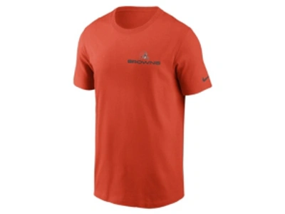 Shop Nike Men's Cleveland Browns Local Phrase T-shirt In Orange