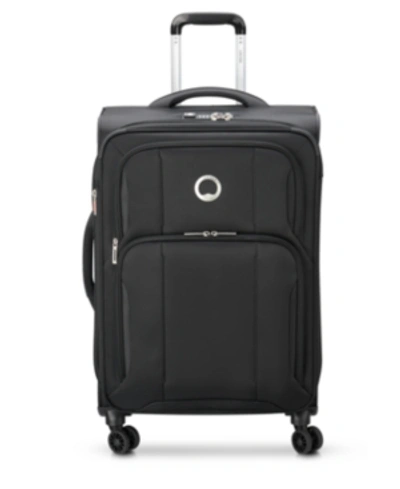 Shop Delsey Closeout!  Optimax Lite 2.0 Expandable 24" Check-in Spinner In Black