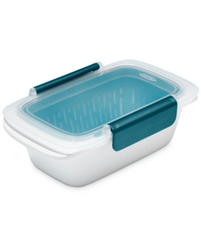 Shop Oxo Good Grips Prep & Go Colander Container In Blue